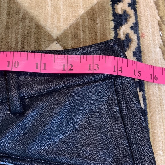 NYDJ black faux leather ponte leggings - Picture 7 of 8